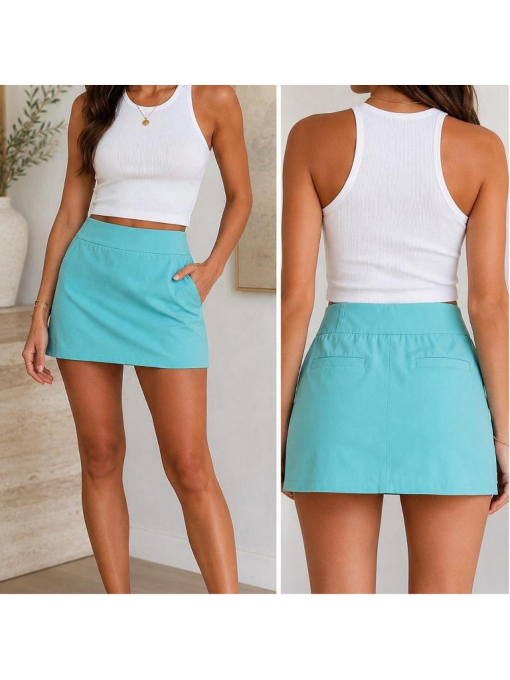 A-line Lula B mini skirt with pockets Size 8 #skirt #a-line